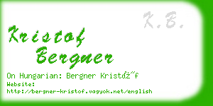 kristof bergner business card